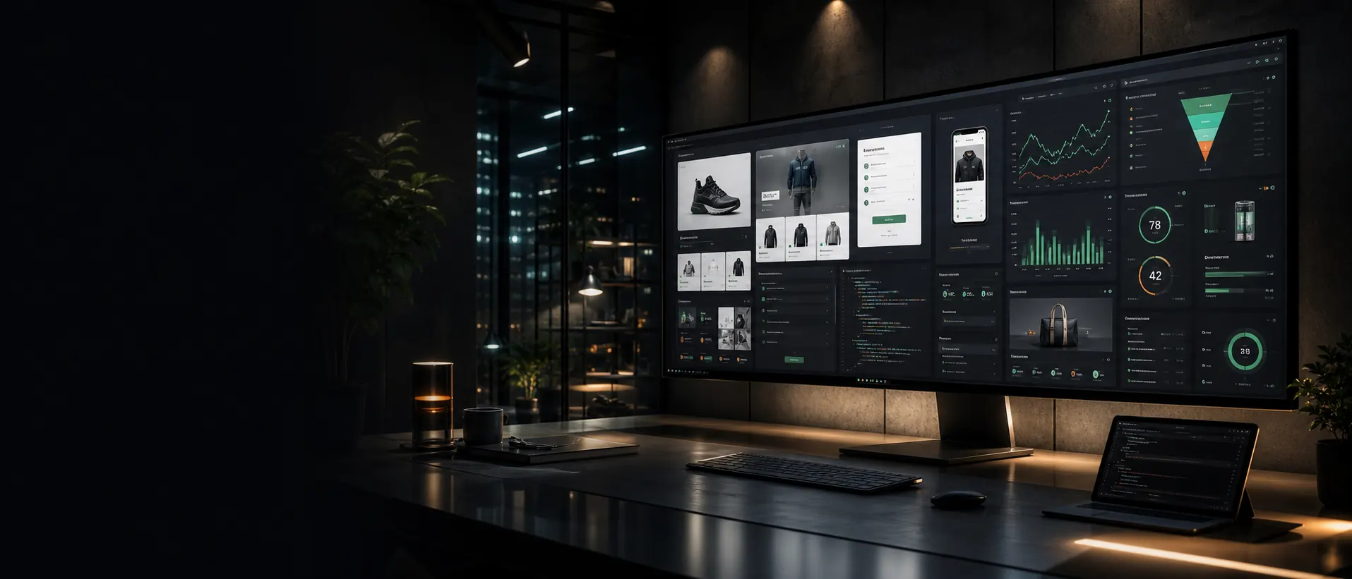 Estudio premium de ecommerce con dashboards Shopify y analitica