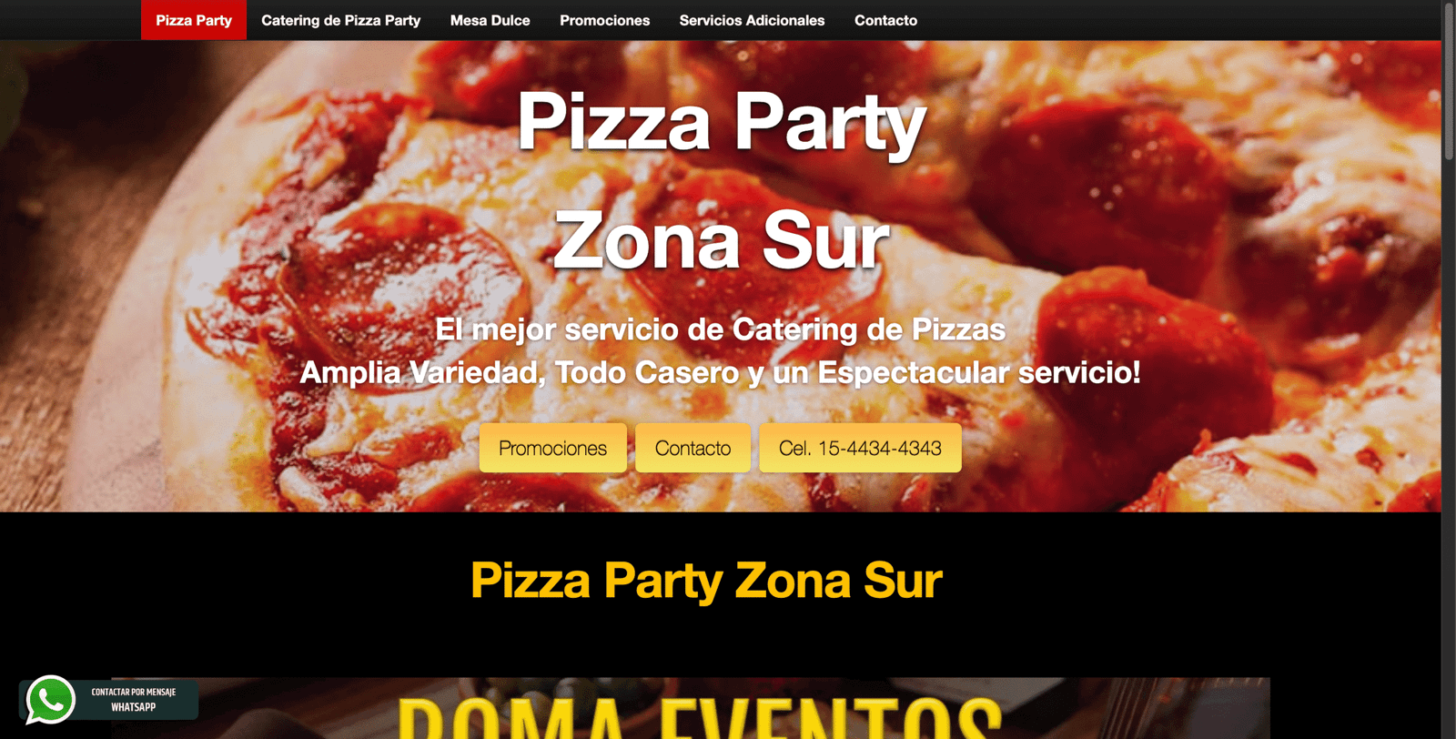 Proyecto web Pizzas Party