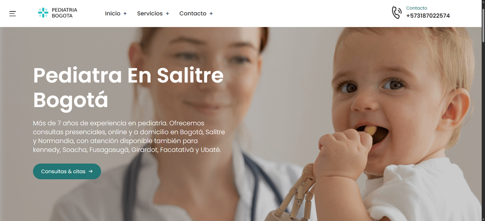 Proyecto web Pediatria en Bogota